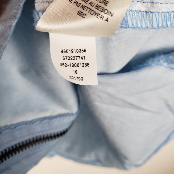 Chicos Zenergy womens 1 Medium blue lightweight full zip 3/4 sleeve jacket - Picture 10 of 10